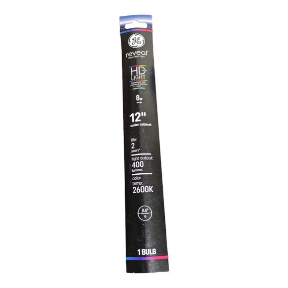 NEW**GE Reveal HD+ 8-Watt Under Cabinet T5 Tube Light Bulb, 1pk Brand New - Picture 1 of 4